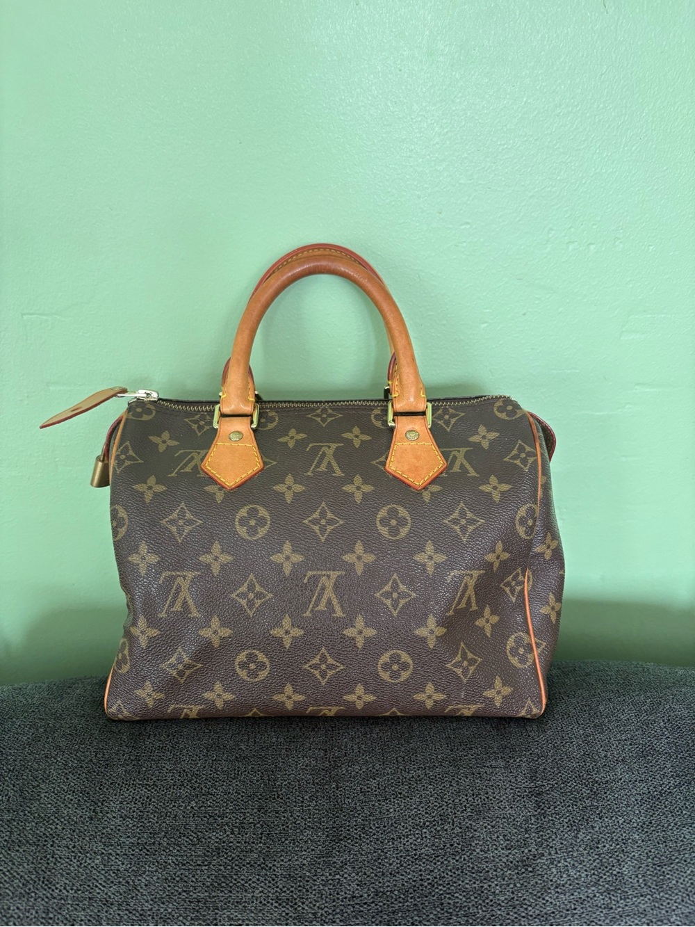 Louis Vuitton Brown Monogram Top-Handle Satchel - Picture 2 of 15